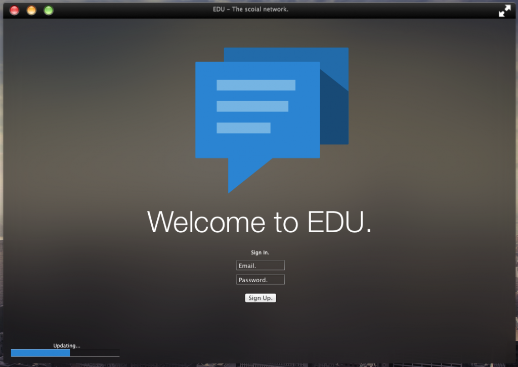EDU Concept Mac App Splashscreen.